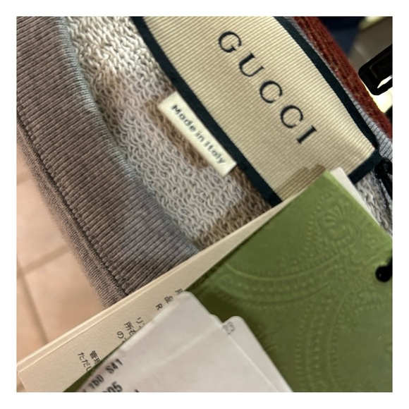 Gucci, interlocking G cotton, crewneck sweatshirt size large made Italy - Picture 5 of 6